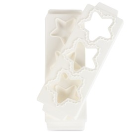 Star Jumbo Ravioli Molds (2 Pack) - XL 2.5" Stars - Homemade Filled Pasta Maker - 2 pc Tray & Press makes 3 Raviolis at a Time, Easy to Use & Clean- Italian Dinner Party or Fun Gift Set for Her