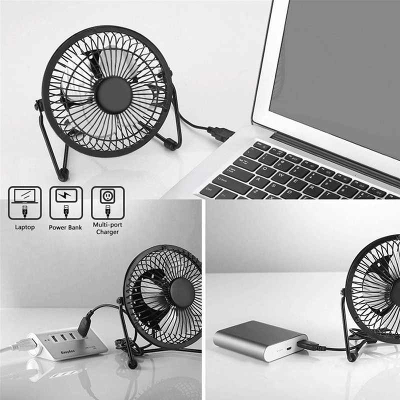 Natudeco USB-Solar-Ventilator, Solarbetriebener Lüfter, Tragbarer Mini-Ventilator Mit Photovoltaik-Solarpanel Für Camping,