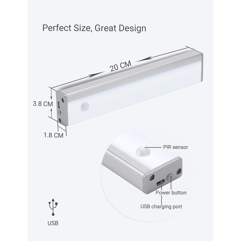 Joyzy Wireless Under Cabinet Lights - Closet & Pantry Motion