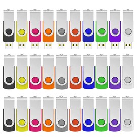 ABLAZE USB Stick 8 GB Pack of 50 High Speed USB 2.0 Memory Stick Swivel Data Storage Metal Memory Sticks Flash Drive