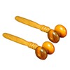 Mikinona 4pcs Wooden Massage Roller Practical Beauty Nose Massage Wheel