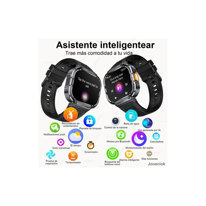 Reloj Inteligente Deportivo Para Hombre Smartwatch Mujer Llamadas Bluetooth Con