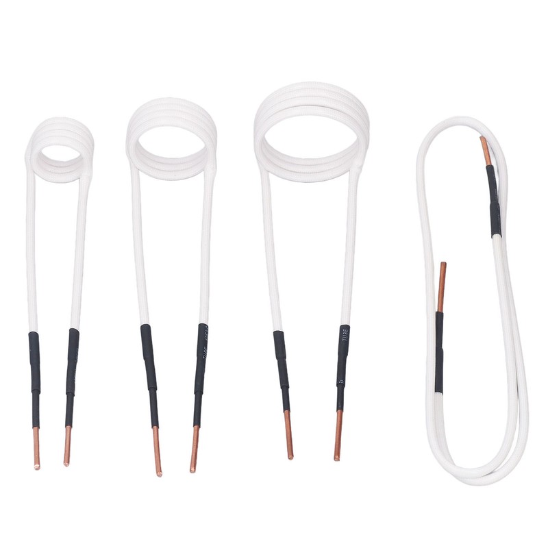 4Pcs Induction Heater Coil Kit 2.5mm Brass Core 20 30
