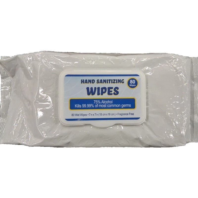 Ethyl-Alcohol Ethyl Alcohol Hand Sanitizing Wipes Unscented Large 12 Pack