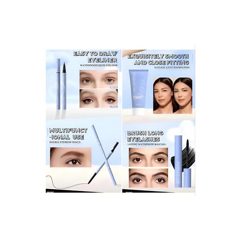 Set Completo De Maquillaje, Set De Regalo De Maquillaje Todo