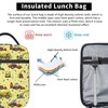 NZCVRFZE Heavy Construction Machines Insulated Lunch Box Bag for Boys