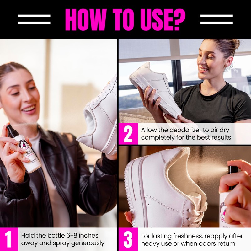 Pink Miracle Fresh Foot Shoe Deodorizer Spray (Fresh Foot)