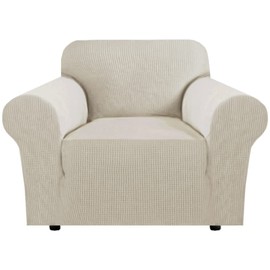 H.VERSAILTEX Armchair Cover High Stretch Sofa Slipcover 1 Piece Couch Covers for Dogs Sofa Durable Spandex Fabric Non Skid Machine Washable(Armchair 31"-40", Island Fossi)