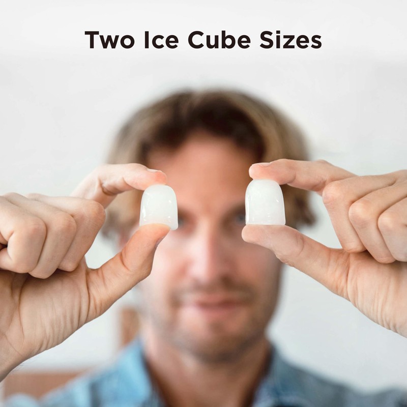 Silonn Countertop Ice Maker, 9 Ice Cubes in 6 Mins,