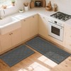 COSY HOMEER 48x20 Inch/30X20 Inch Kitchen Rug Mats Made of