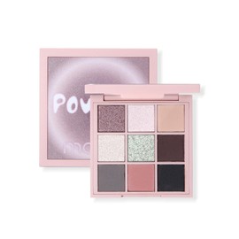 Paleta de Sombras de Ojos 9 Colores, Resistente al Agua y Sudor, Tonos Brillantes y Mate para Maquillaje Ahumado (01, 68g)