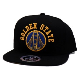 Top Level Golden State New Leader TopLevel Bridge Warriors Black Gold Era Snapback Hat Cap
