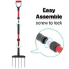 Pitch Fork for Garden, 5-Tine Heavy Duty Pitchfork for Loosening
