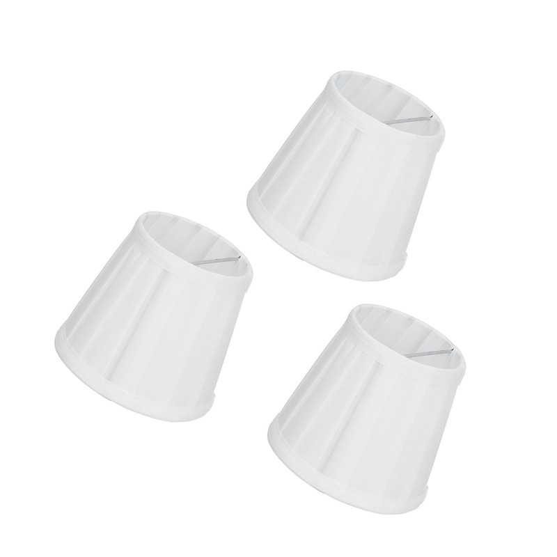 3PCS Cloth Lampshade E14 Clip On Fabric Lamp Cover for