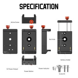 Soporte de montaje de batería ajustable