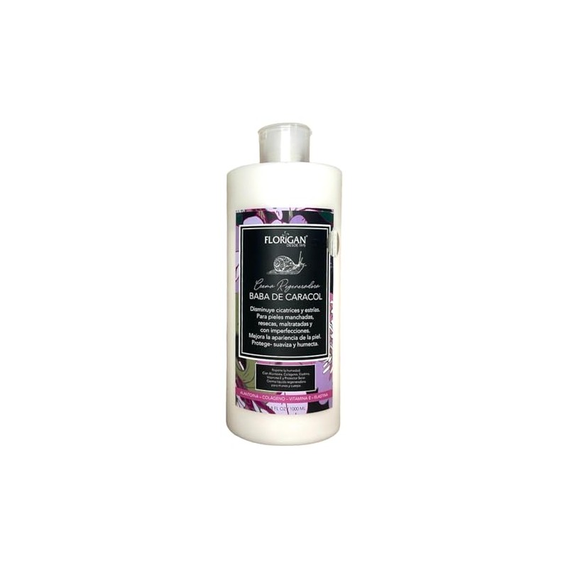 FLORIGAN CREMA DE BABA CARACOL 1000 ML.