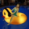 DeeprBetter Inflatable Duck Pool Float with Lights, Solar Pool Inflatables