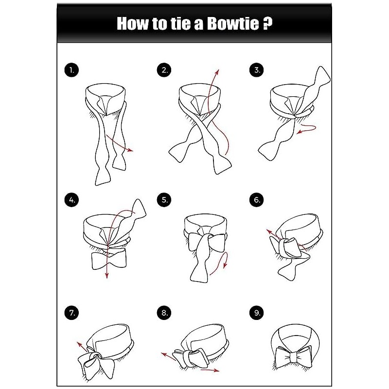 Alizeal Mens 2pcs Solid Self-tied Bow Tie and Pocket Square