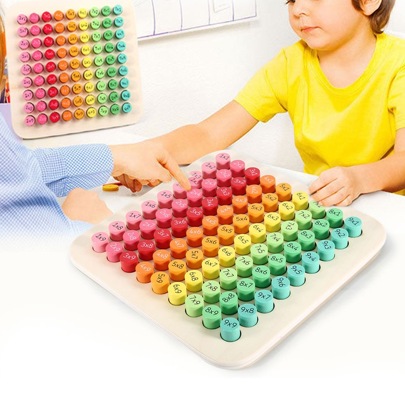 Multiplication Table Mathematics Educational Wooden Teaching Toys for Children