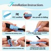 Yarniss Lighted Crochet Hook 5.5mm,Glow in the Dark with Battery