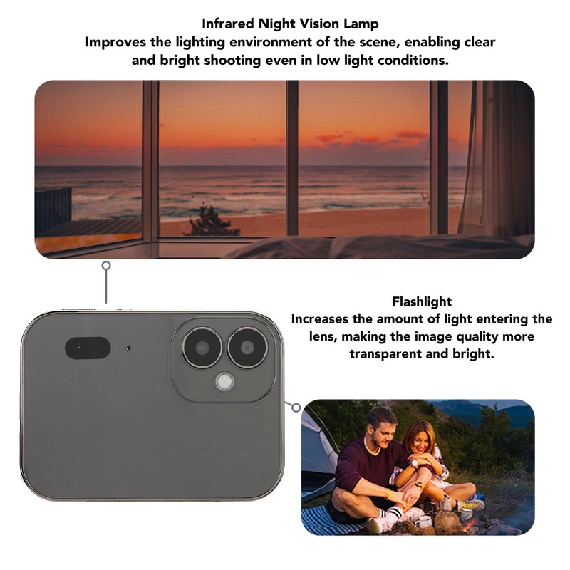 4K Digital Camera, 64MP 16X Zoom Camera with 3" Touch