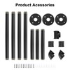 Jeasor Industrial Iron Pipe Clothes Hanging Bar DIY Wall-Mounted Garment