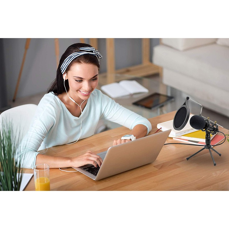 Microphone Condenser Microphone, Smartphone, Microphone, Game Commentary, Stand Mic, Smartphone