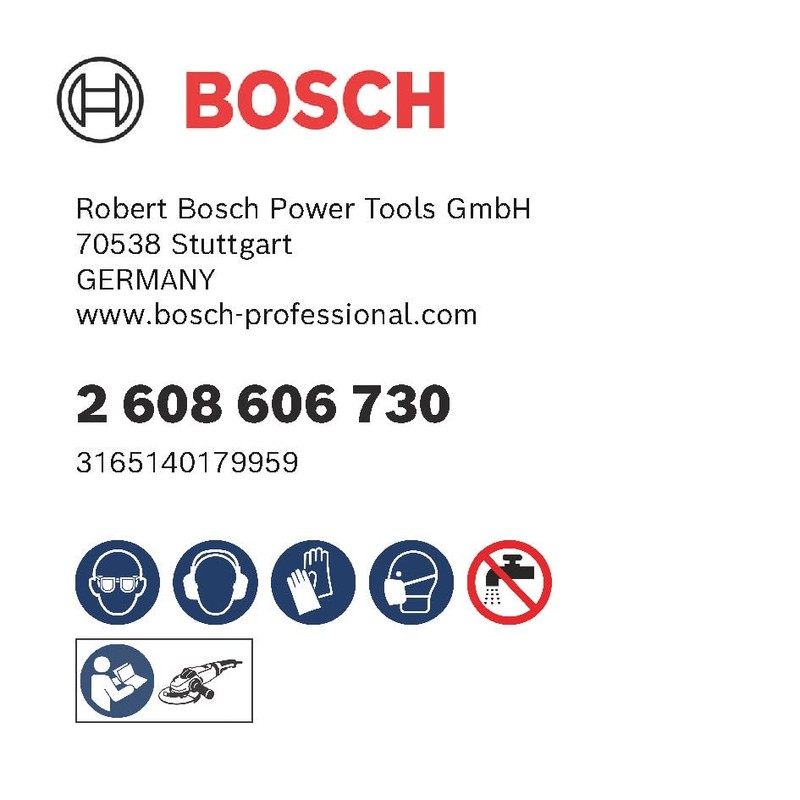 BOSCH 2608606730 115MM X 22MM P120 ZIRCONIA FIBRE SANDING DISCS
