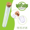 HNYYZL 25Pcs Clear Plastic Test Tubes with Cork Stoppers and