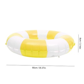 Kisangel Inflatable Swim Ring for Adults Durable Pool Float with Stylish Design Lightweight Summer Accessory for Beach and Pool Parties Comfortable and Skin Friendly Swimming Ring
