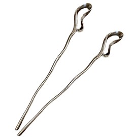 BIUDECO Metal Hairpin Hair Accessories for Women Irregular Hair Stick Smooth Edges Long Hair Stick for Buns Women Hair Decorations