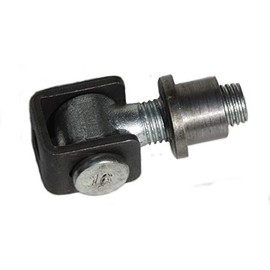 UHRIG Adjustable gate hinge M16, partially galvanised, with weld nut, adjustable gate hinge for e.g. garden door, wrought iron gate etc.
