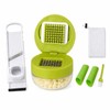6 Pcs Garlic Press Set, Garlic Chopper and Grater Slicer