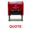 Quote Office Self Inking Rubber Stamp (Red Ink) - Medium
