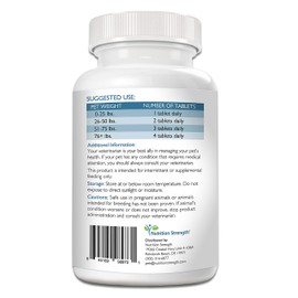 Nutrition Strength Minerals for Dogs, Support Cells & Nerves, Fortify Bones & Muscles, Promote Overall Health with Calcium, Phosphorus, Magnesium, Potassium, Selenium, Iron, Zinc, 120 Chewable Tablets