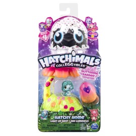Hatchimal Coleggtibles Glittering Garden Light Up Nest Season 4 with Free Mini Scratch Art from Little Folks