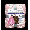 Premium Hoodie Blanket Reversible - One Size Fits All, Dinosaur