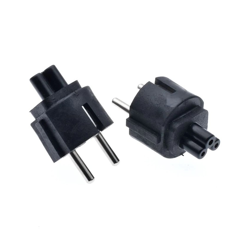 CABLEPELADO IEC320 C5 to Schuko EU Plug to C5 Adapter