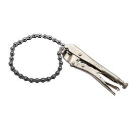 Jetech 10 Inch Locking Chain Clamp - Chain Vise or Wrench with 20 Inch (50.8cm) Chain and Steel Jaws - Made with Chrome Vanadium Steel