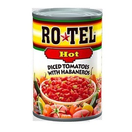 Ro-Tel, Diced Tomatoes, Hot, 10oz Can (Pack of 6) by Ro-Tel_AB