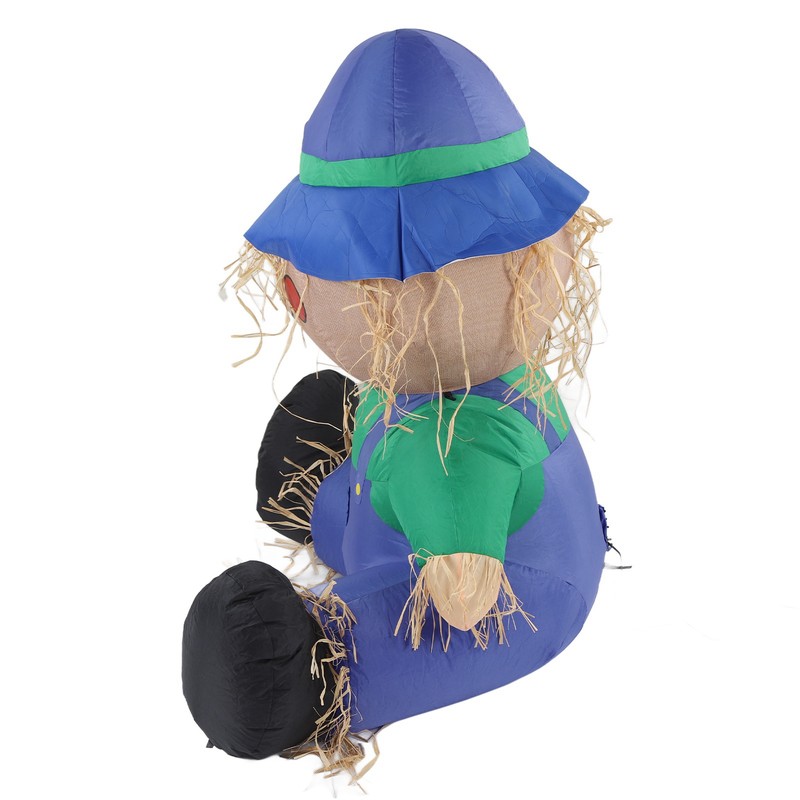 Inflatable Boy Decoration Built in LED Light Waterproof Harvest Scarecrow
