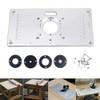 Router Table Insert Plate Aluminium Alloy Wood Router Trimmer Engraving