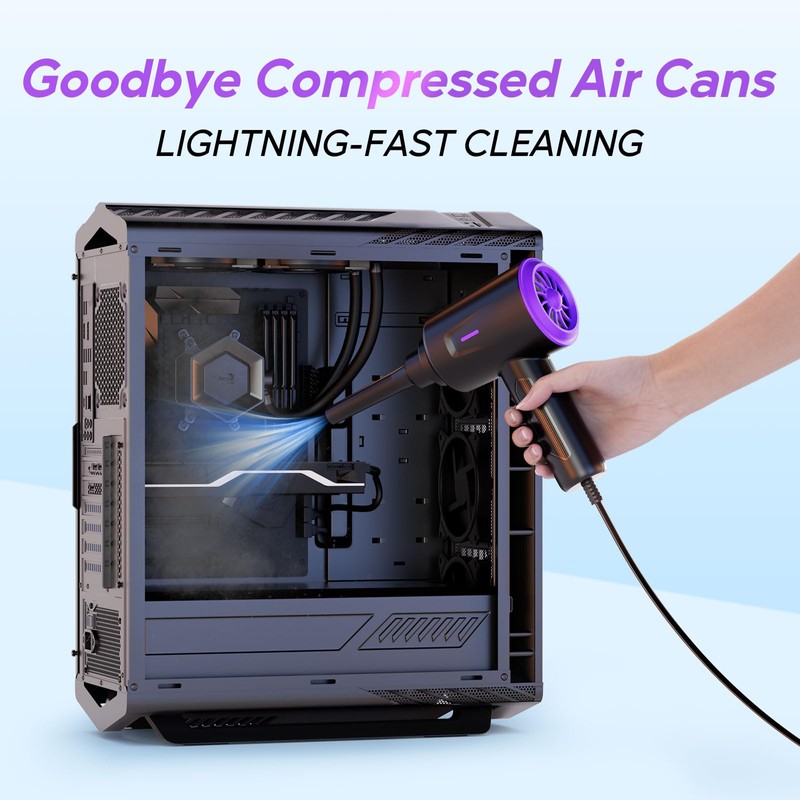 Goweto Electric Air Duster - Air Blower - Multi-Use Compressed