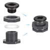 M METERXITY 1 Set PVC Bulkhead Fitting Thread Bulkhead Water