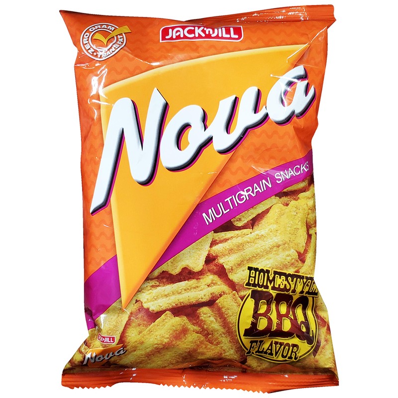 Jack'n Jill Nova Multigrain Homestyle BBQ Flavor Chips Snack (6