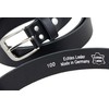 Frentree® Leather Belt 3 cm Wide Black for Men and