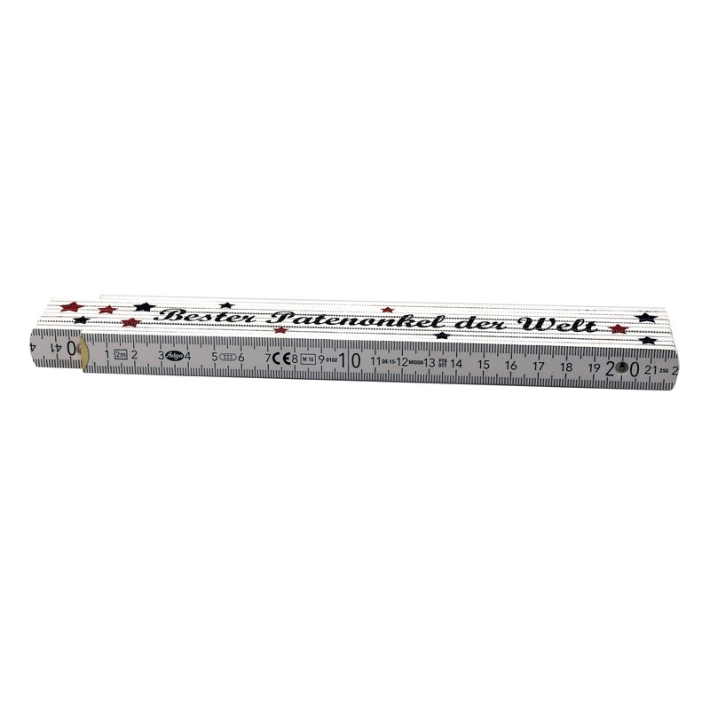Ruler "Bester Patenonkel der Welt" - Gift - Birthday -