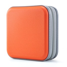 UENTIP CD Case for Car, 48 Capacity, Orange