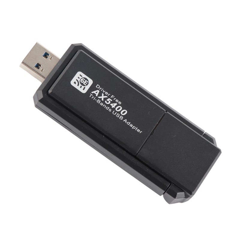 WiFi 6E Network Adapter 5400Mbps USB Network Card with Triple