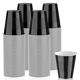 240 Pack 12 oz Black Plastic Cups, Disposable Party Plastic Cups